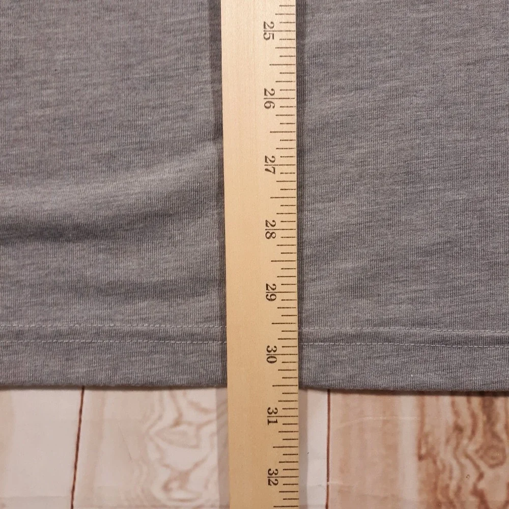 Mizzen + Main Sweater Mens 2XL Henley Neck Gray Pullover Modal Blend
